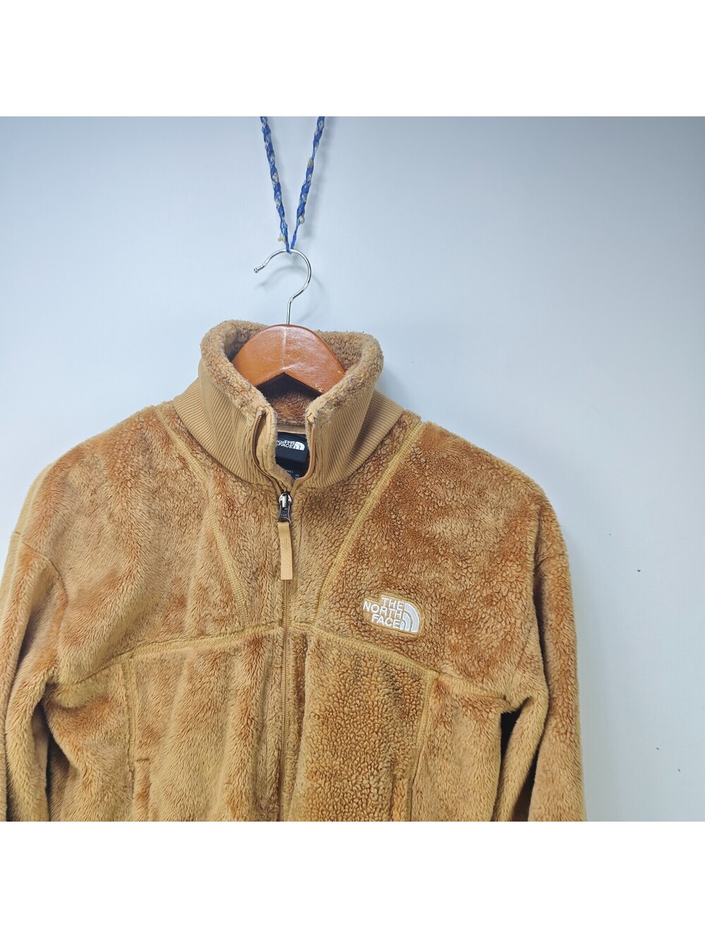Vintage The North Face Tan Fleece Full-Zip Jacket womens Xs